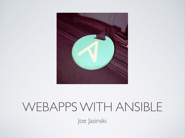 ChiPy 2016: WebApps with Ansible